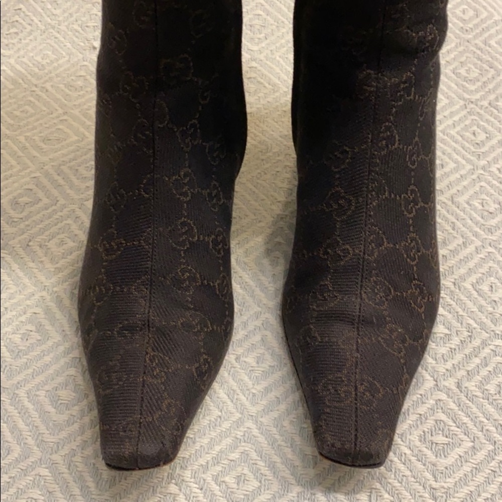 Gucci Fabric Logo Boots size 5B - Picture 3 of 10